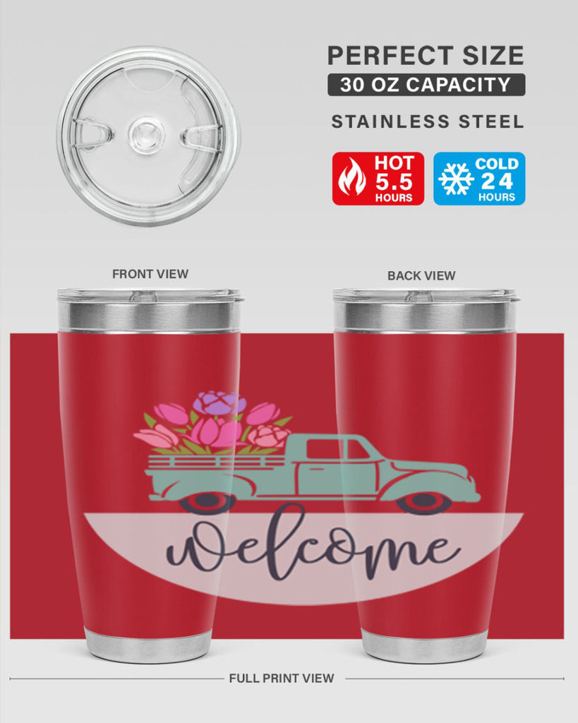 Welcome spring truck579#- spring- Tumbler