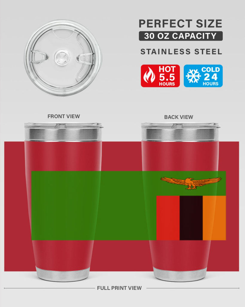 Zambia 2#- world flags- Tumbler