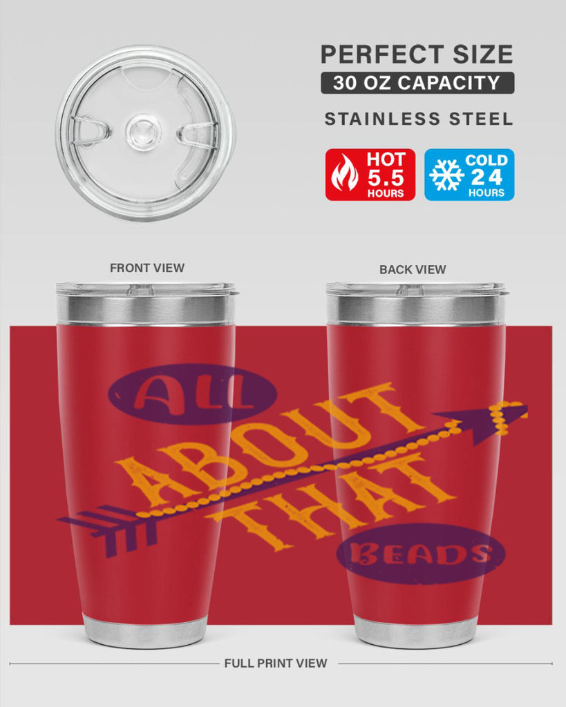 all about that beads 62#- mardi gras- Tumbler