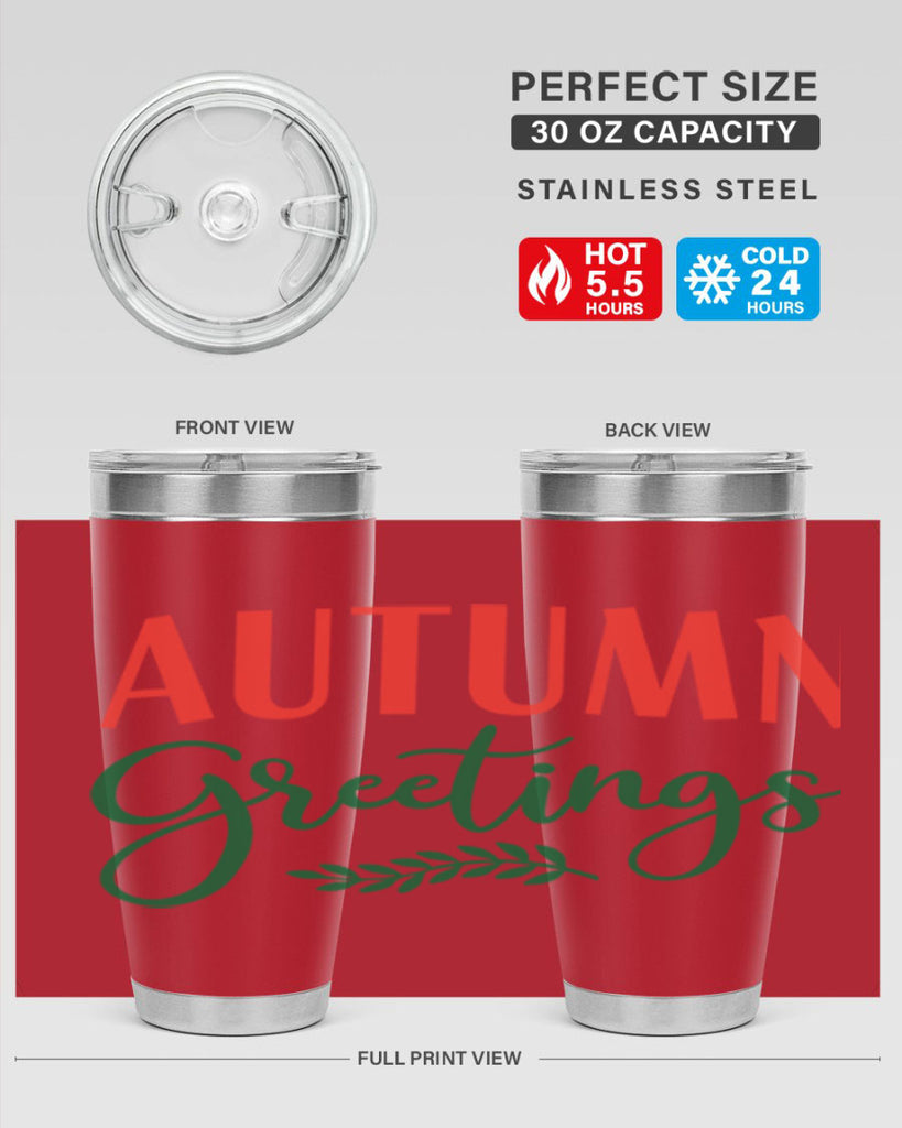 autumn greetings 14#- fall- Tumbler