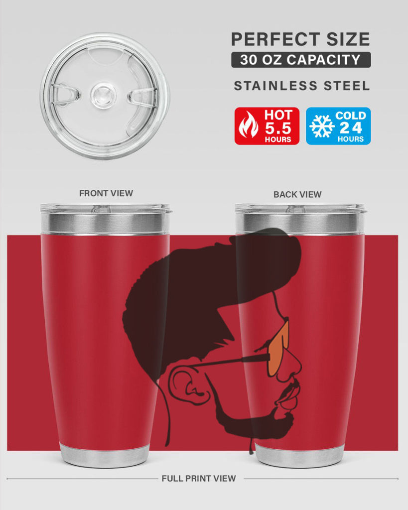 beardman 50#- black men - boys- tumbler