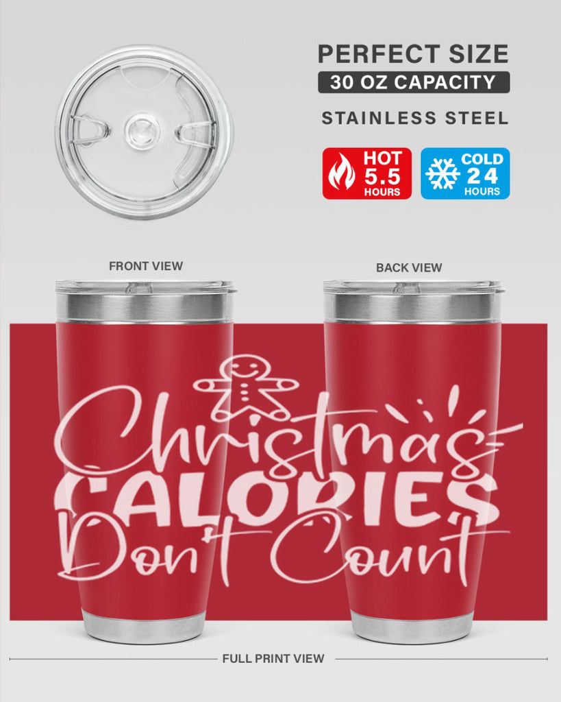 christmas calories dont count 45#- kitchen- Tumbler