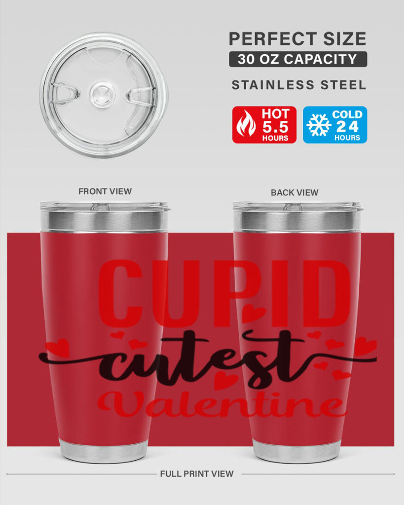 cupid cutest valentine 72#- valentines day- Tumbler