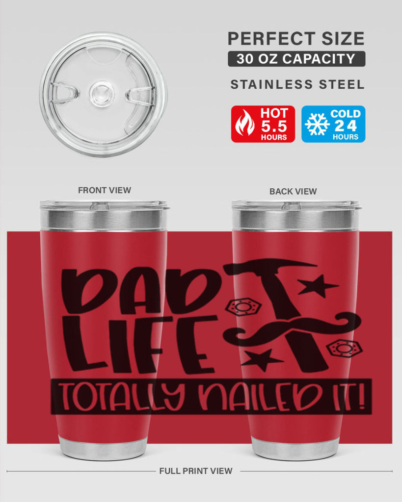 dad life totally nailed it 64#- fathers day- Tumbler
