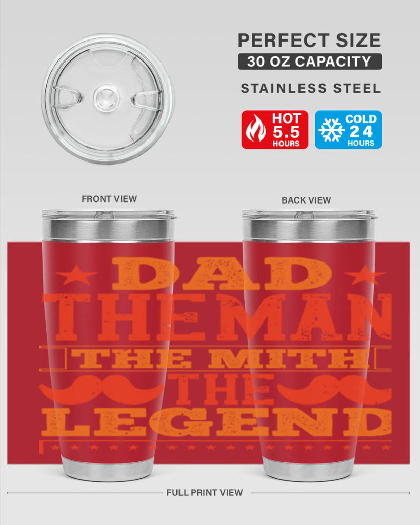 dad the man the mith the legend 262#- fathers day- Tumbler