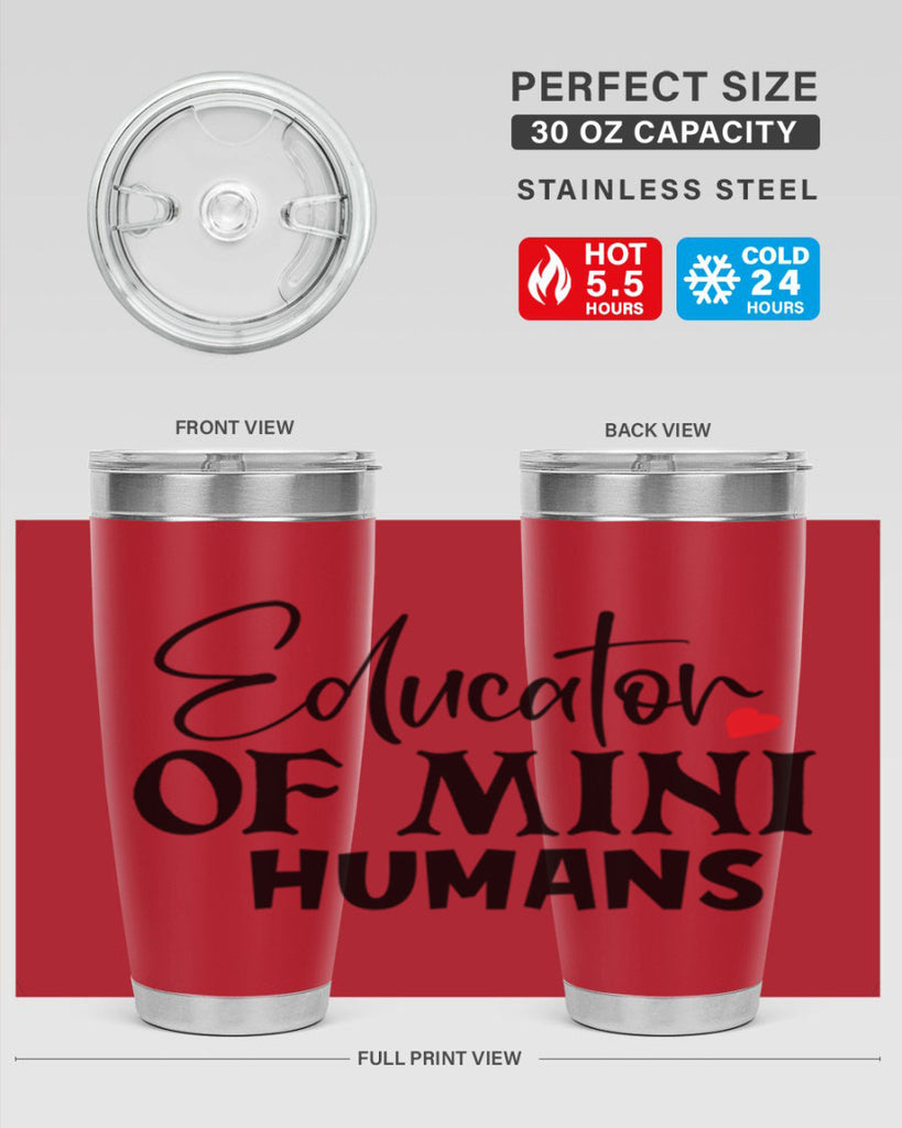 educator of mini humans Style 180#- teacher- tumbler