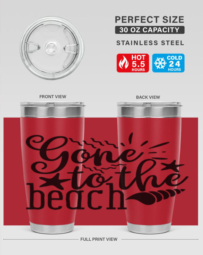 gone to the beach Style 100#- summer- Tumbler
