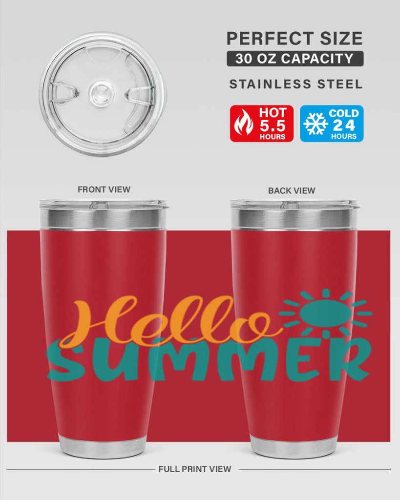 hello summer Style 98#- summer- Tumbler