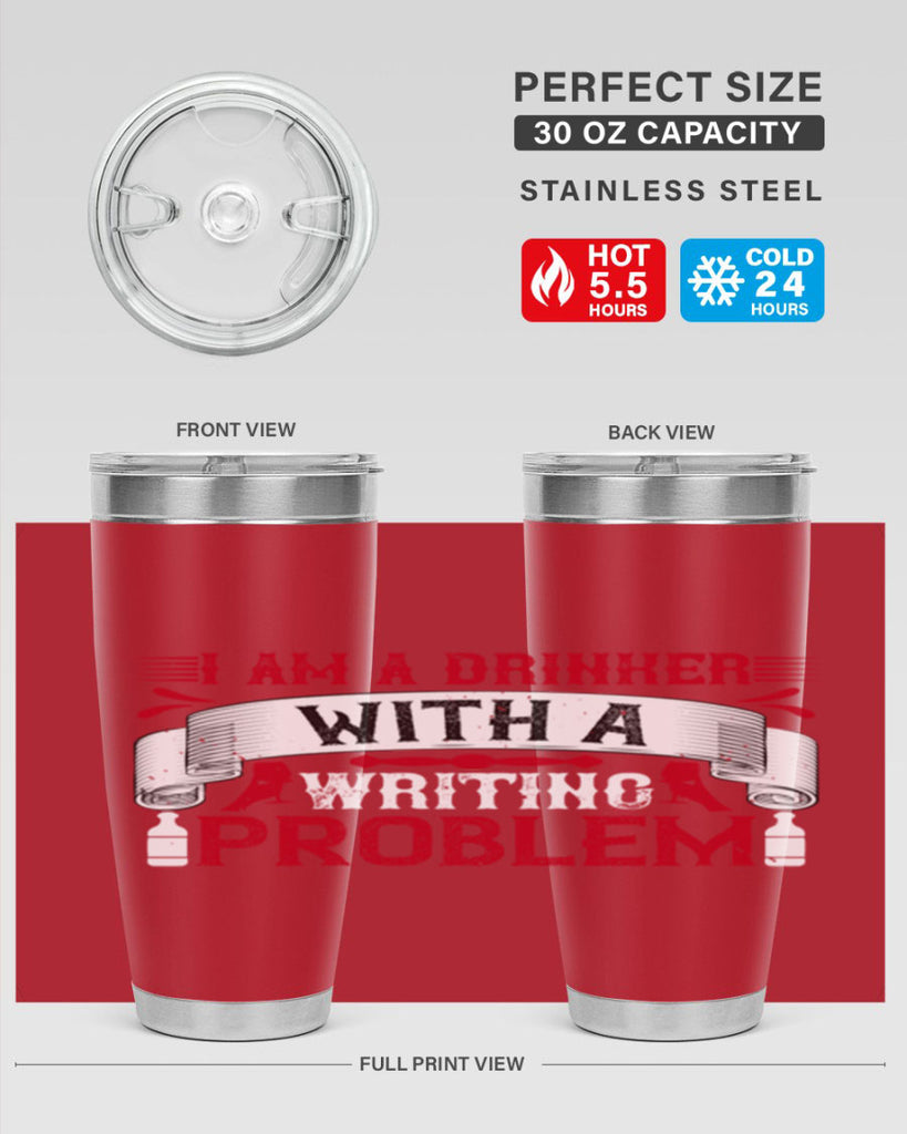 i am a drinker with a writing problem 49#- drinking- Tumbler