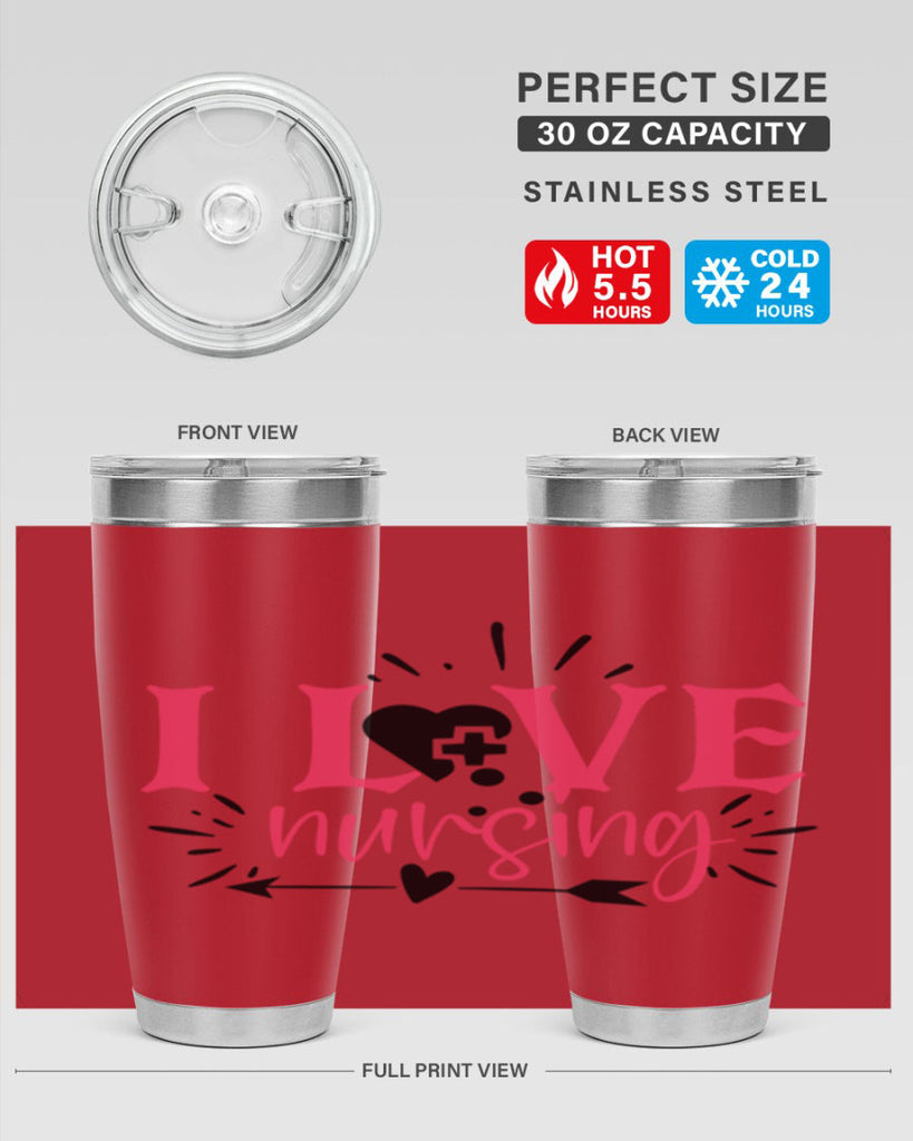 i love nursing Style 380#- nurse- tumbler