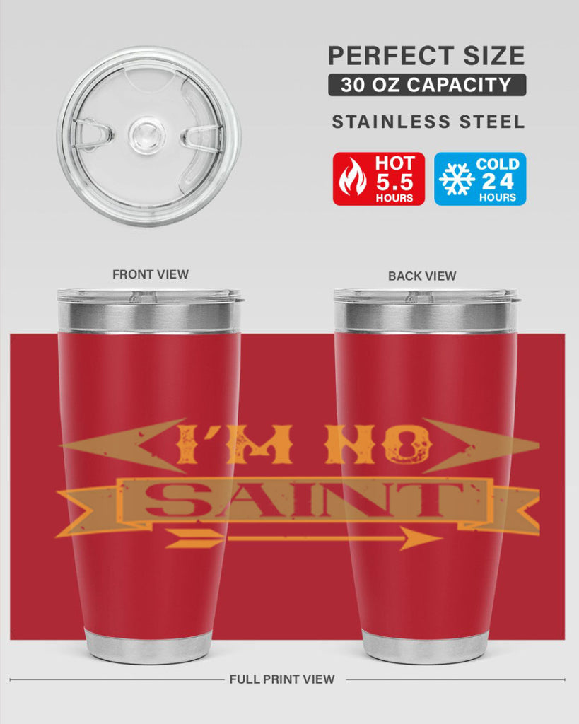 i’m no saint 59#- mardi gras- Tumbler