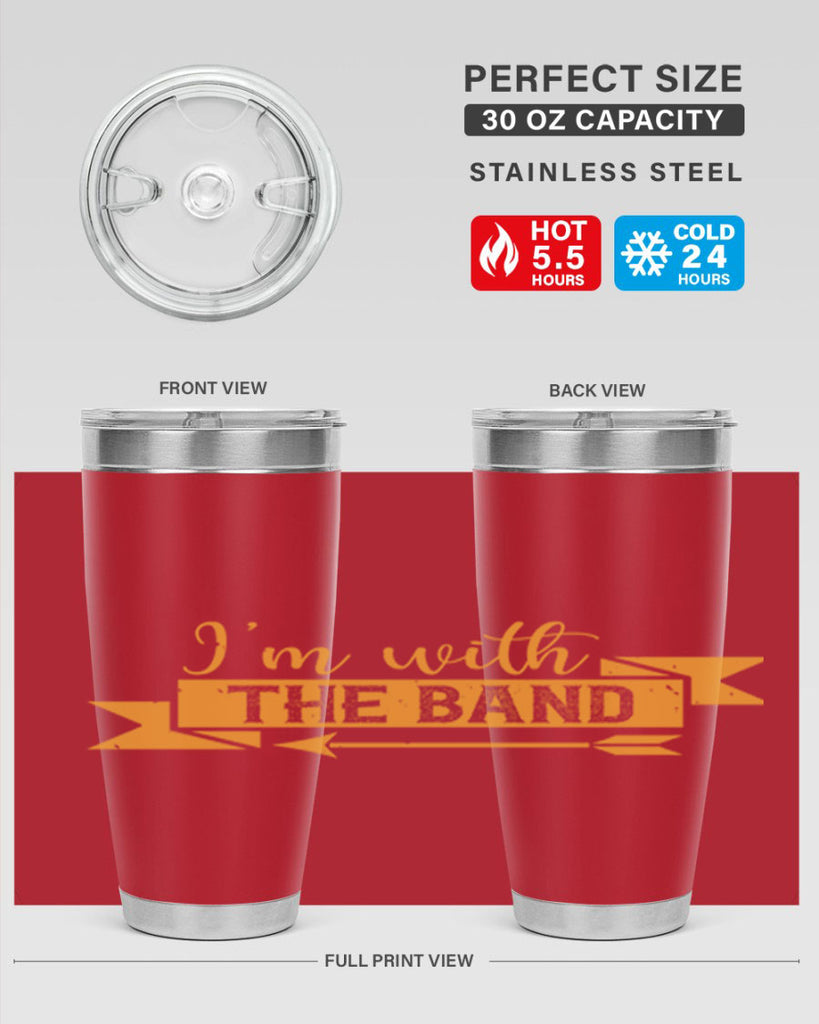 i’m with the band 58#- mardi gras- Tumbler