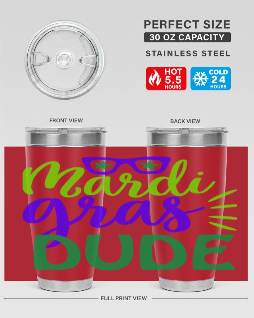 mardi gras dude 10#- mardi gras- Tumbler