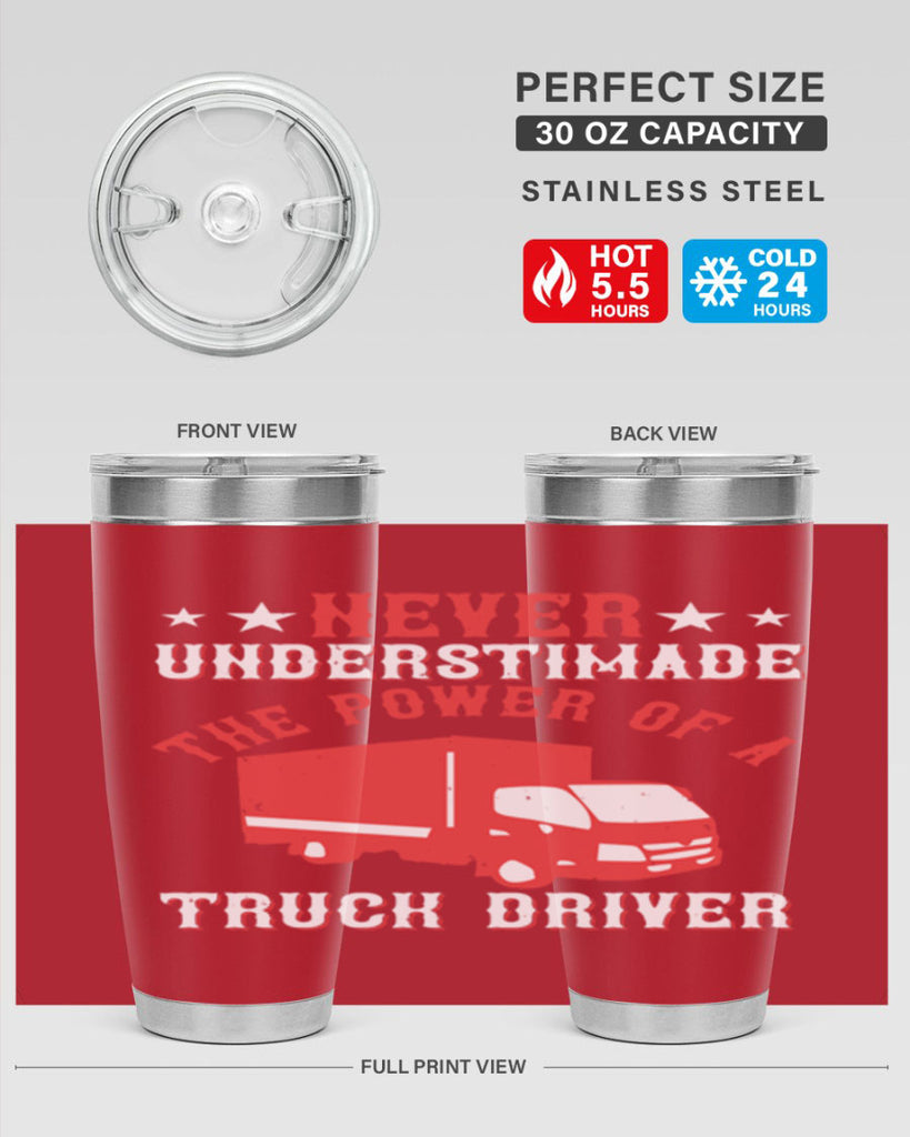 never understimade the power of a truck driver Style 27#- truck driver- tumbler