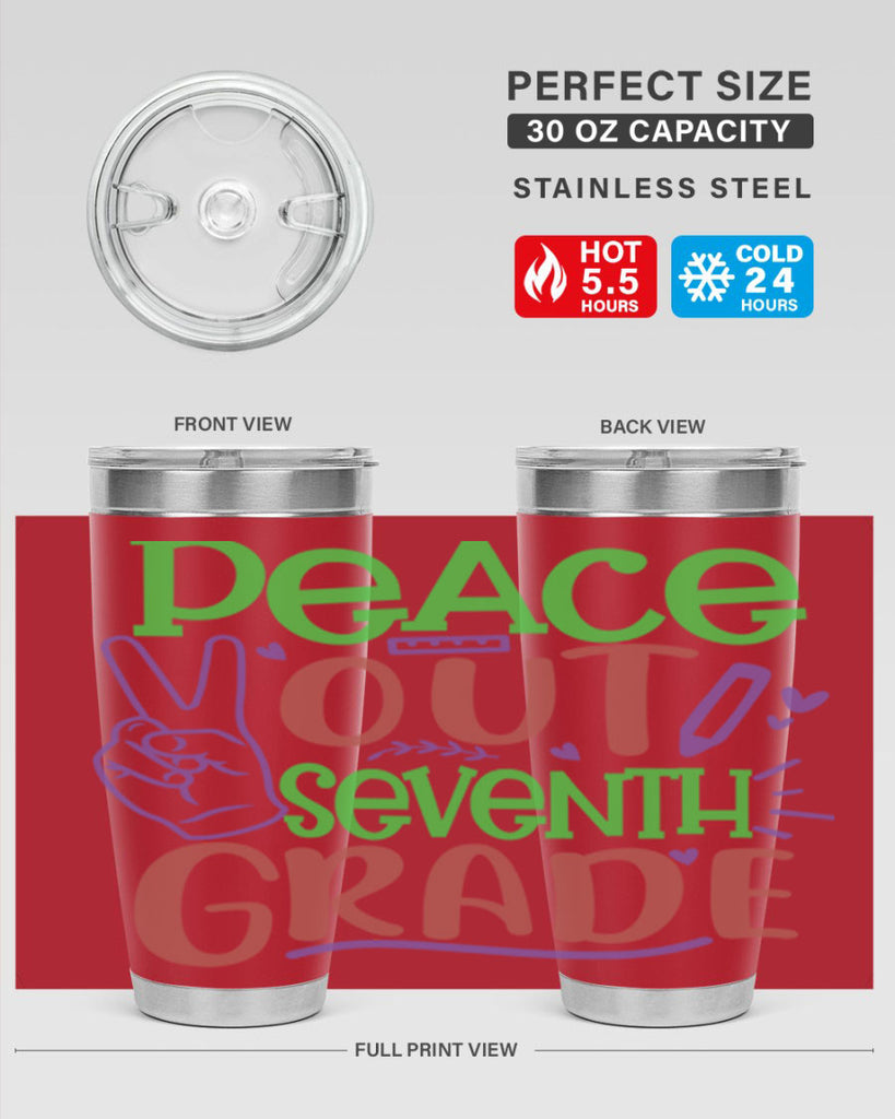 peace out 7th grade 2#- 7th grade- Tumbler