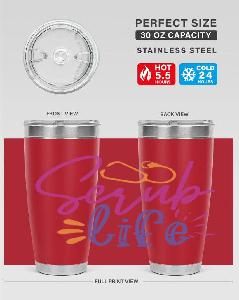 scrub life Style 351#- nurse- tumbler