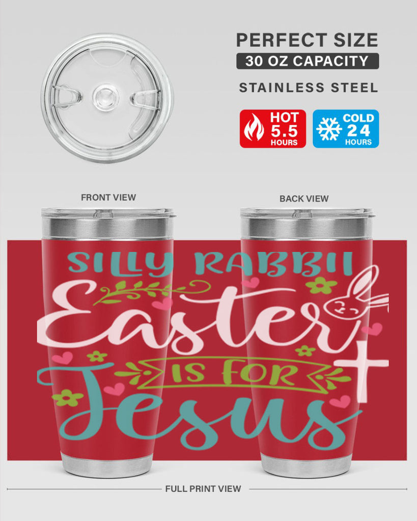 silly rabbit easter is for jesuss 7#- easter- Tumbler