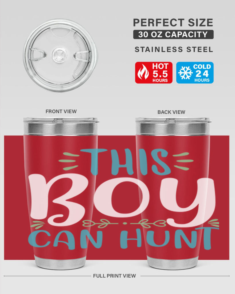 this boy can huntt 1#- easter- Tumbler