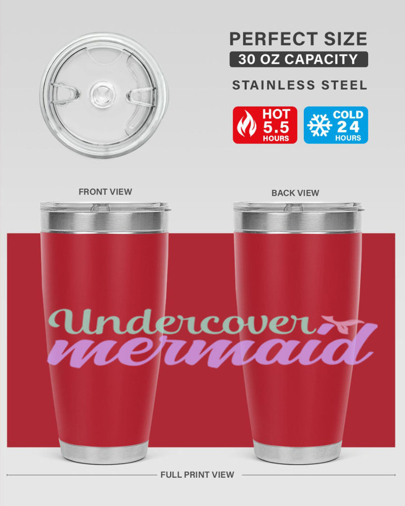 undercover mermaid 8#- mermaid- Tumbler