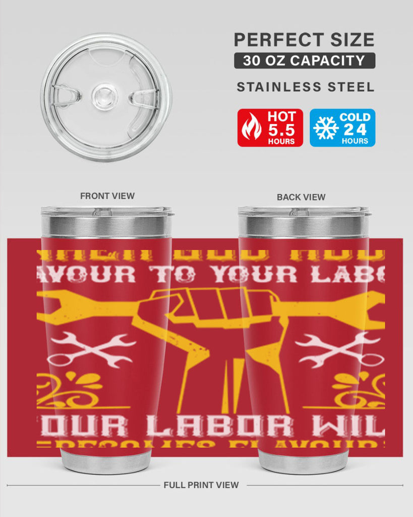 when god adds favour to your labor your labor will becomes flavour 49#- labor day- Tumbler