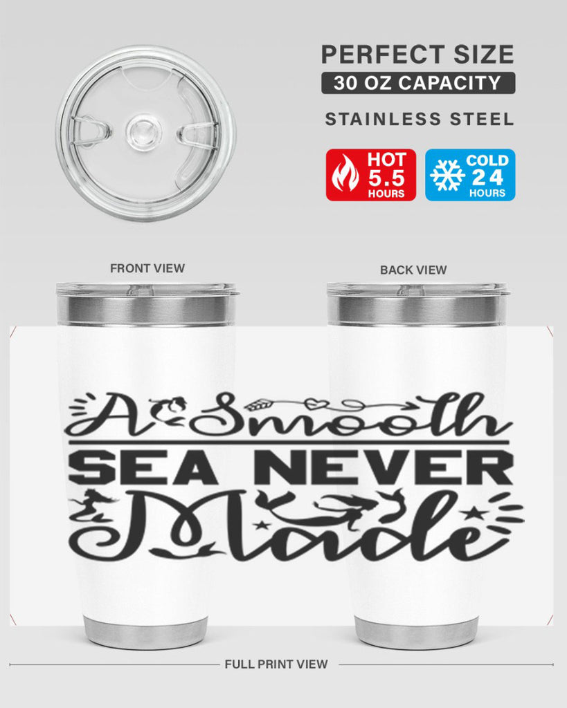 A Smooth Sea Never Made 11#- mermaid- Tumbler