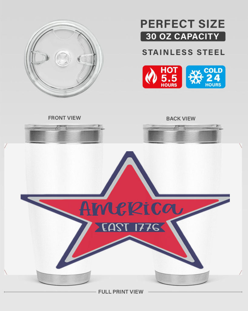 America East Style 144#- Fourt Of July- Tumbler