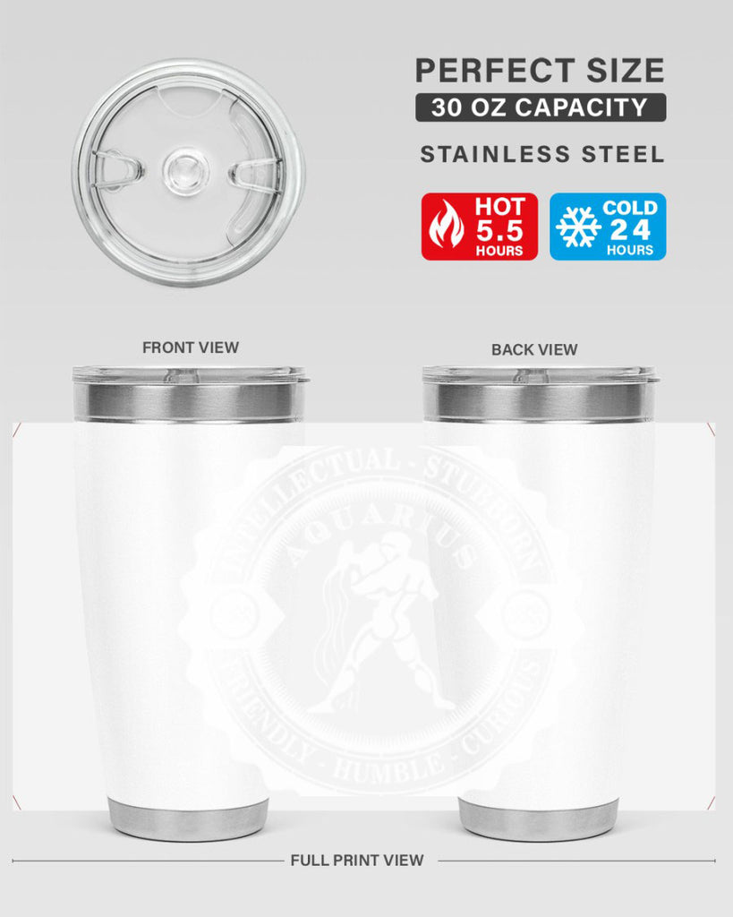 Aquarius 45#- zodiac- Tumbler