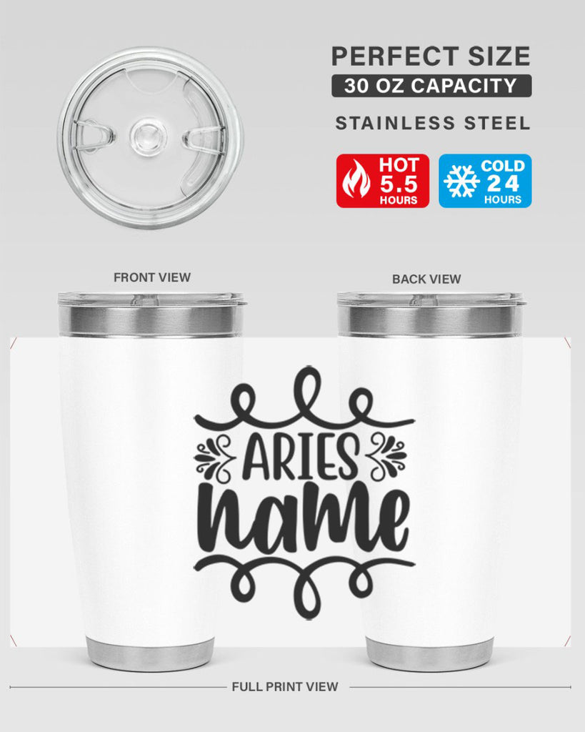 Ariesname 112#- zodiac- Tumbler