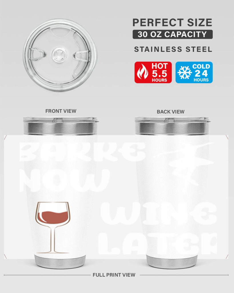Barre Now Wine Later Pilates Ballet 18#- ballet- Tumbler