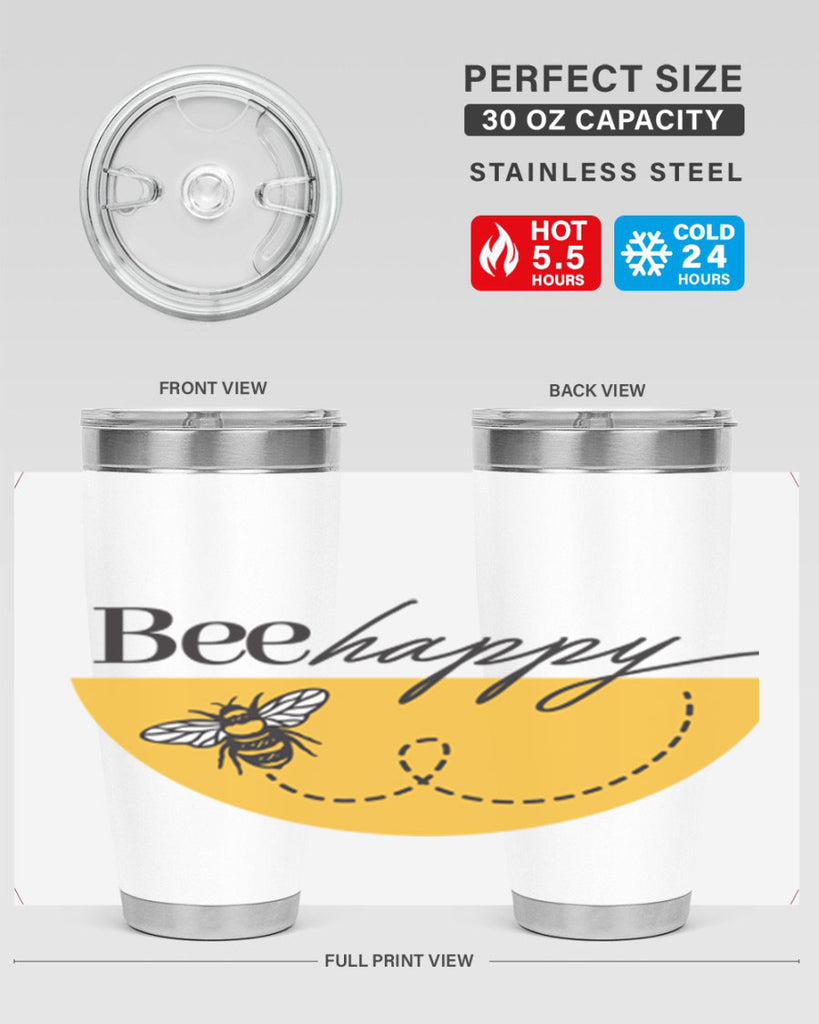 Bee Happy30#- spring- Tumbler