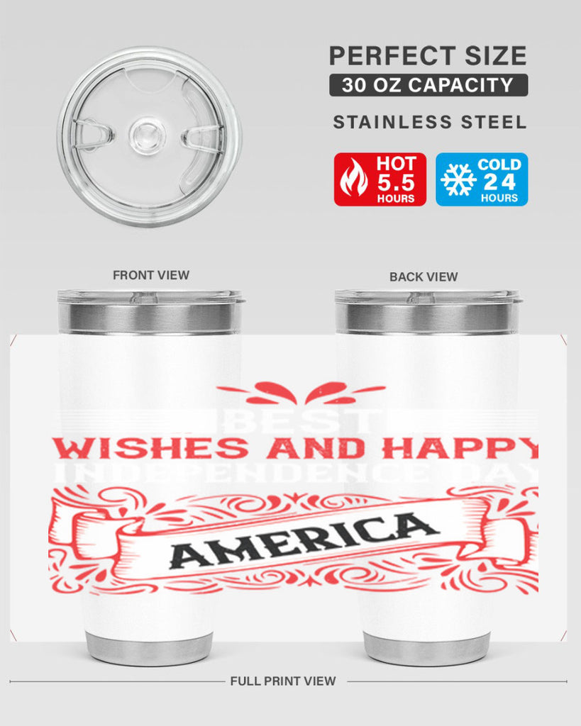 Best wishes and happy Independence Day america Style 86#- Fourt Of July- Tumbler