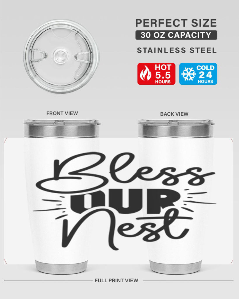 Bless Our Nest 52#- spring- Tumbler