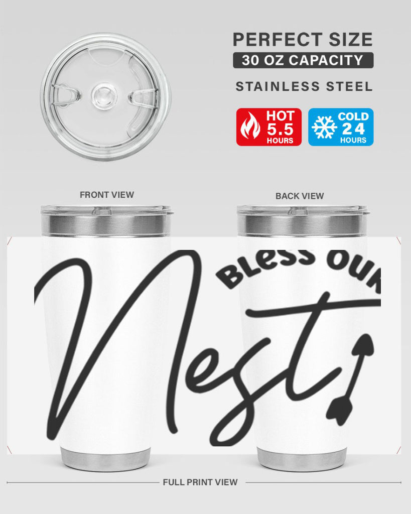 Bless Our Nest55#- spring- Tumbler