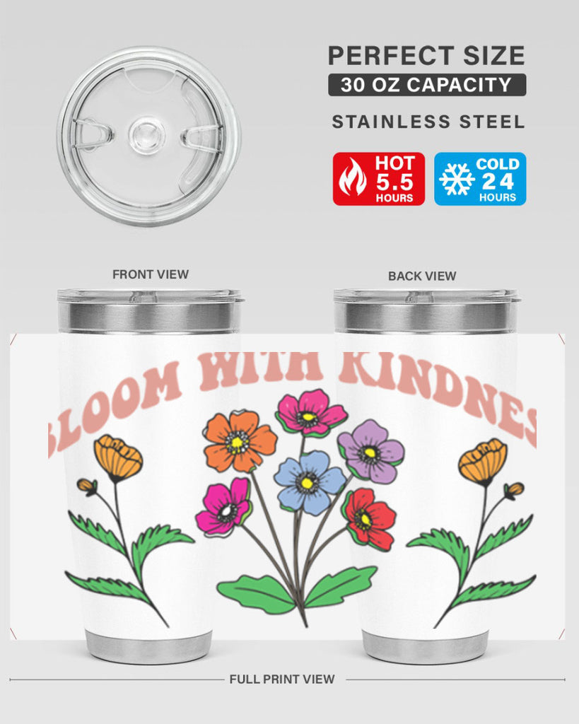 Bloom with Kindness  92#- spring- Tumbler