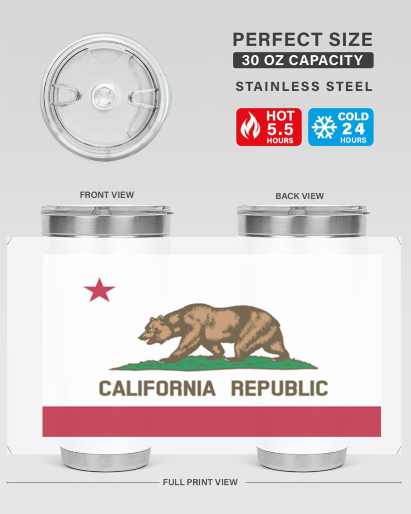 California 47#- Us Flags- Tumbler