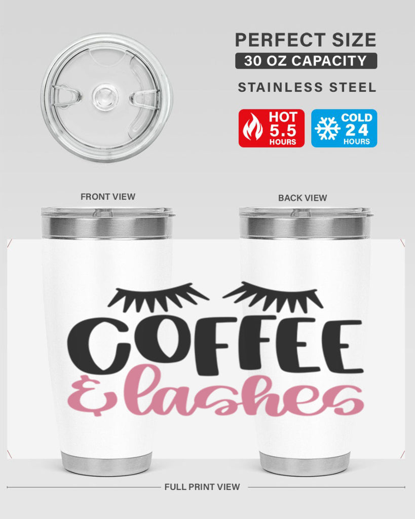 Coffee Lashes Style 110#- make up- Tumbler