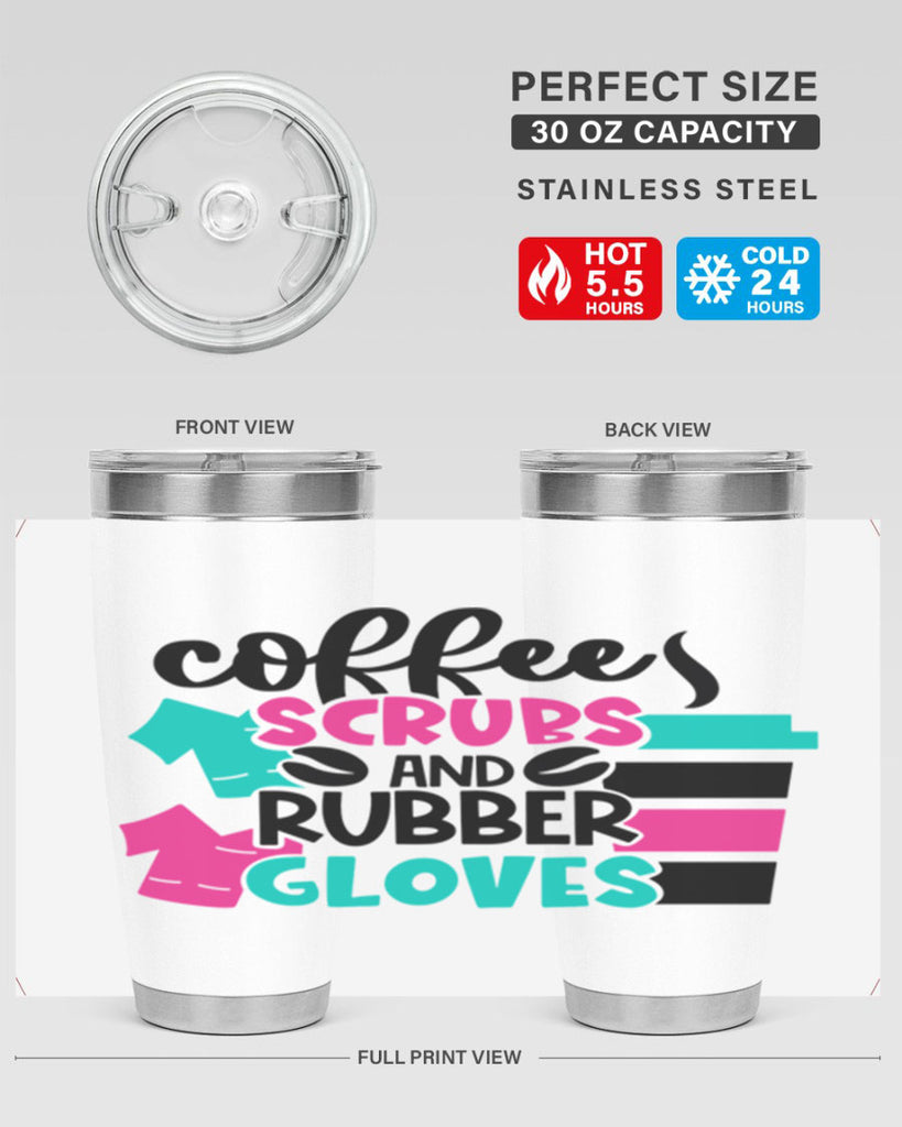 Coffee Scrubs And Rubber Gloves Style Style 209#- nurse- tumbler