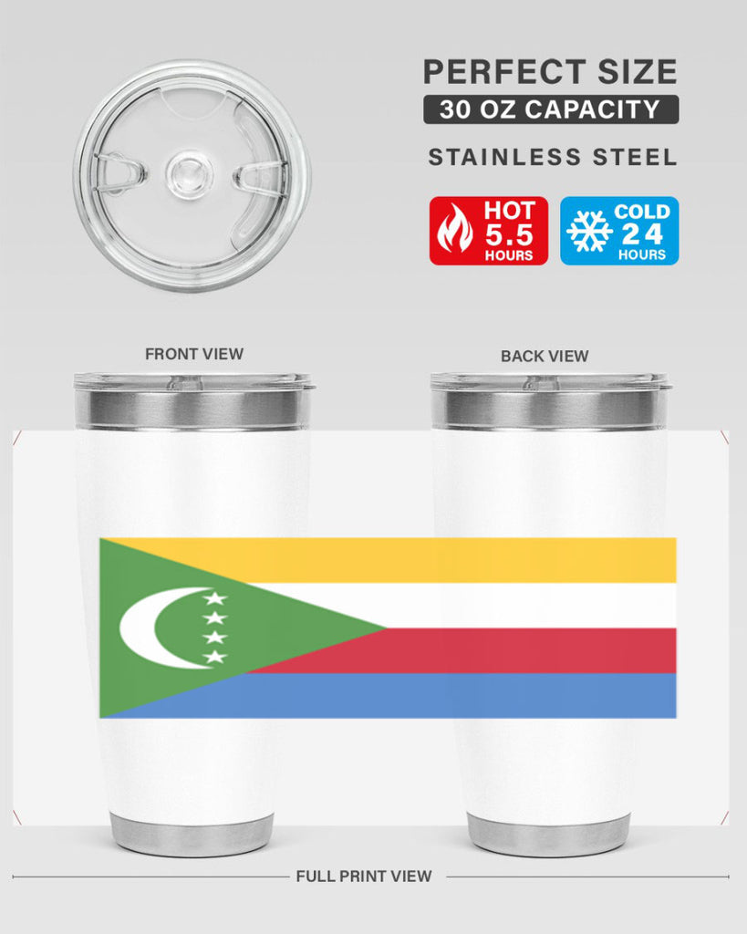 Comoros 160#- world flags- Tumbler