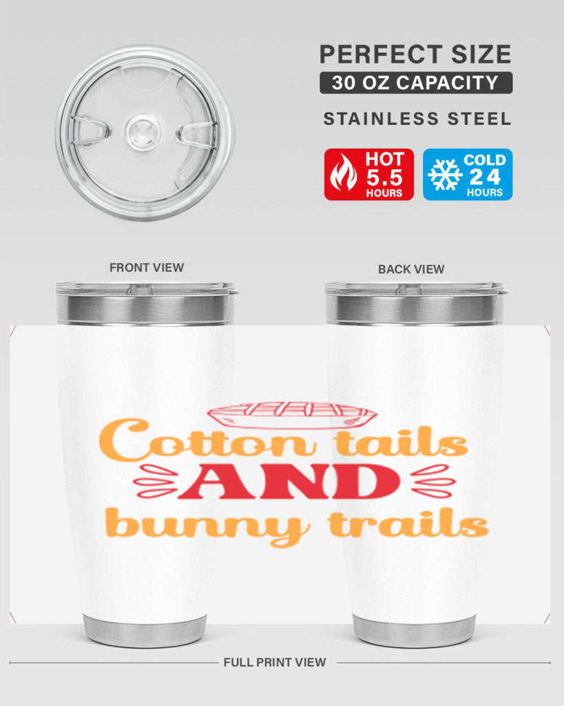 Cotton tails and bunny trails 112#- spring- Tumbler