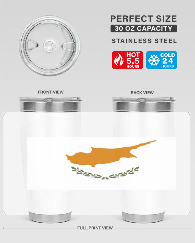 Cyprus 153#- world flags- Tumbler