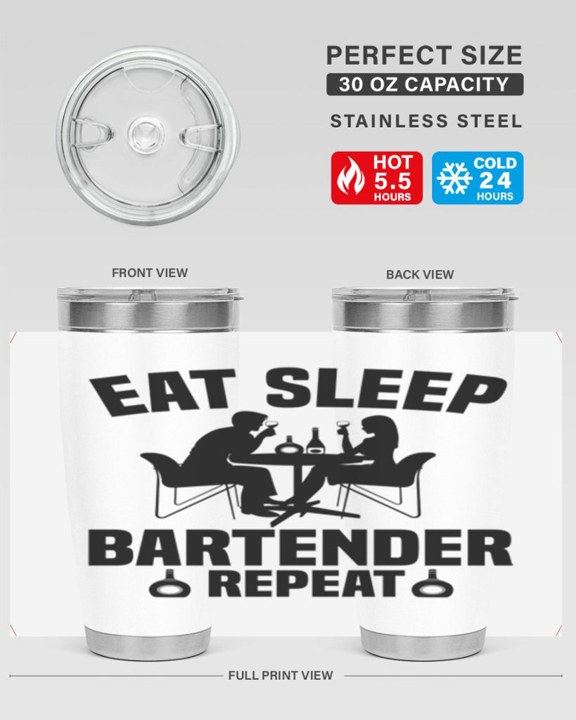 Eat sleep Style 3#- bartender- tumbler