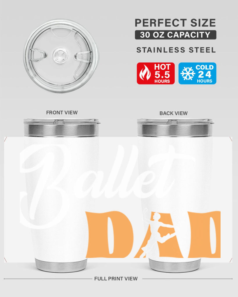 Fitted Dance Dad Ballet SVG Ballet 39#- ballet- Tumbler