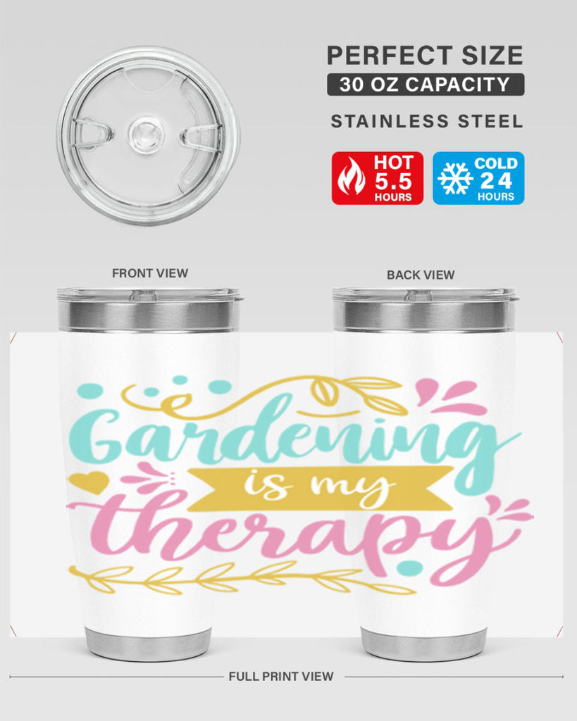 Gardening is my therapy Style 66#- summer- Tumbler