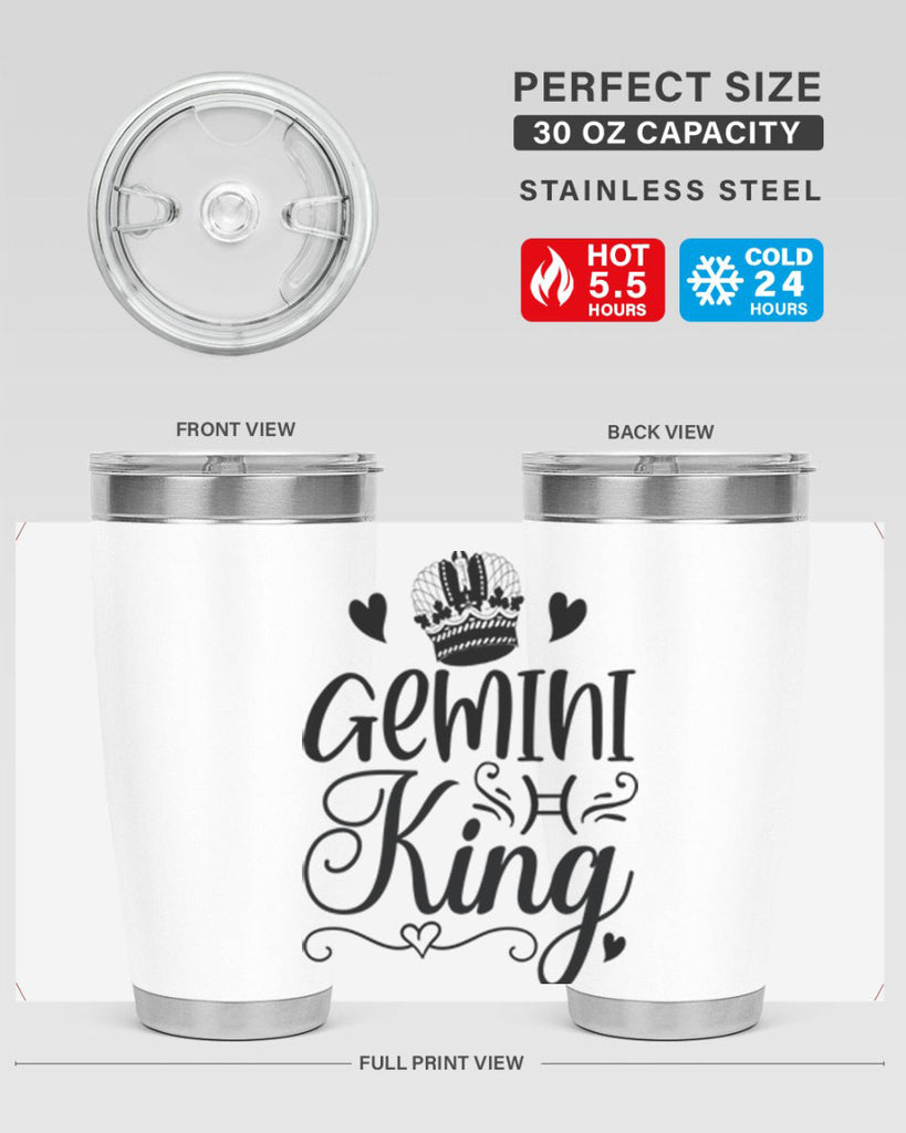 Gemini king 228#- zodiac- Tumbler