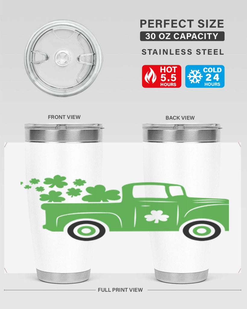 Green Truck Style 97#- St Patricks Day- Tumbler