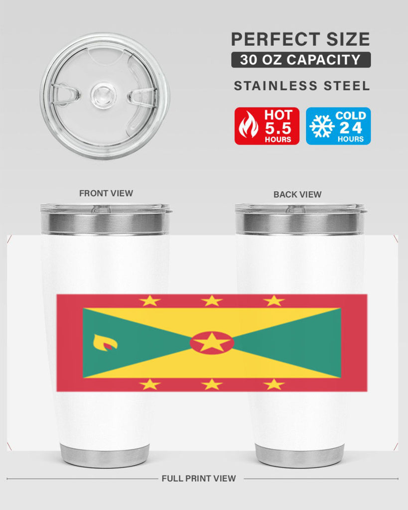 Grenada 130#- world flags- Tumbler