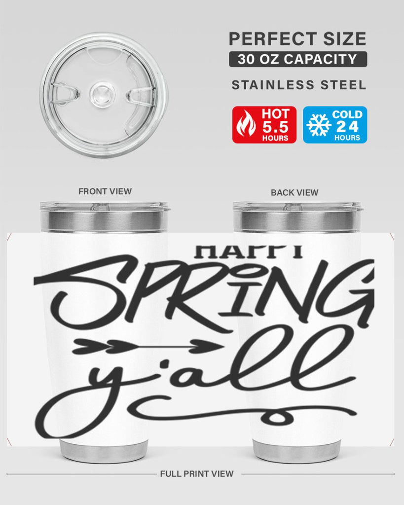 Happy Spring Y'all169#- spring- Tumbler