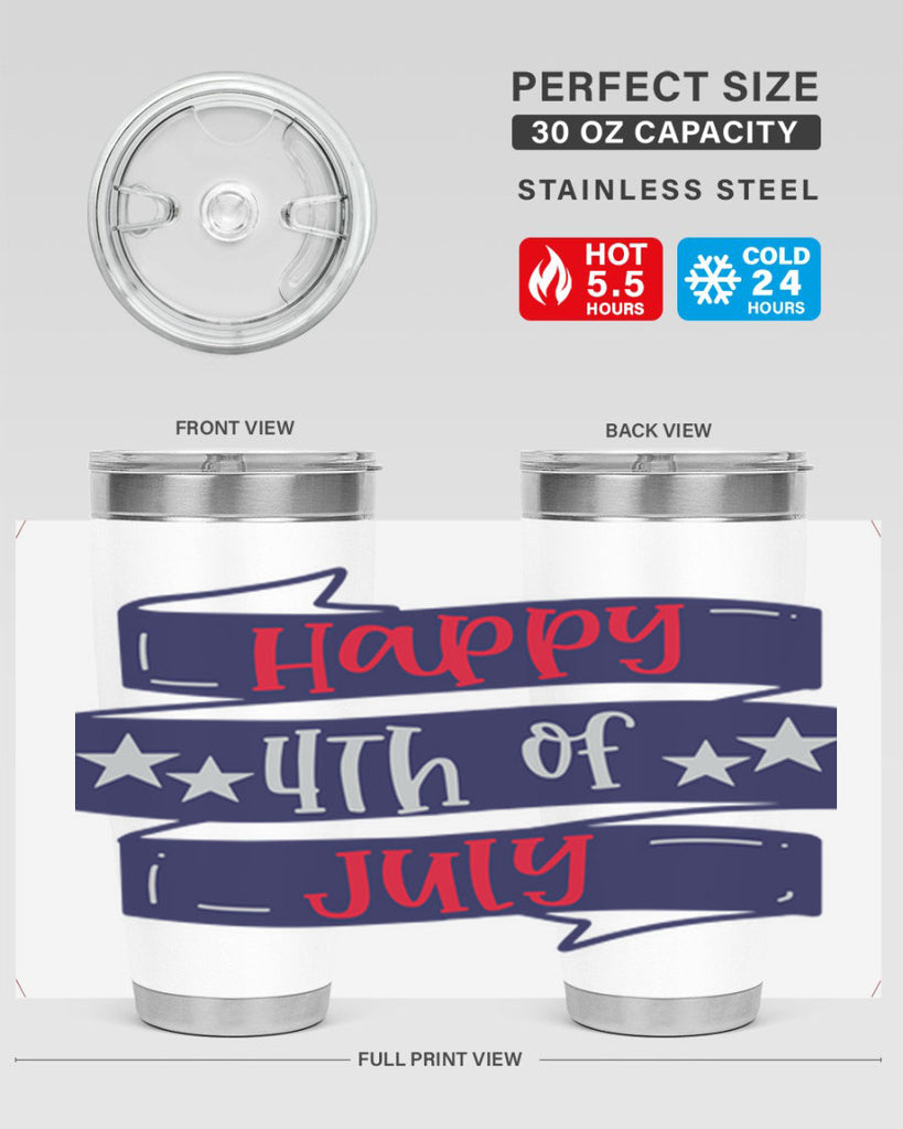 Happy th Of July Style 154#- Fourt Of July- Tumbler