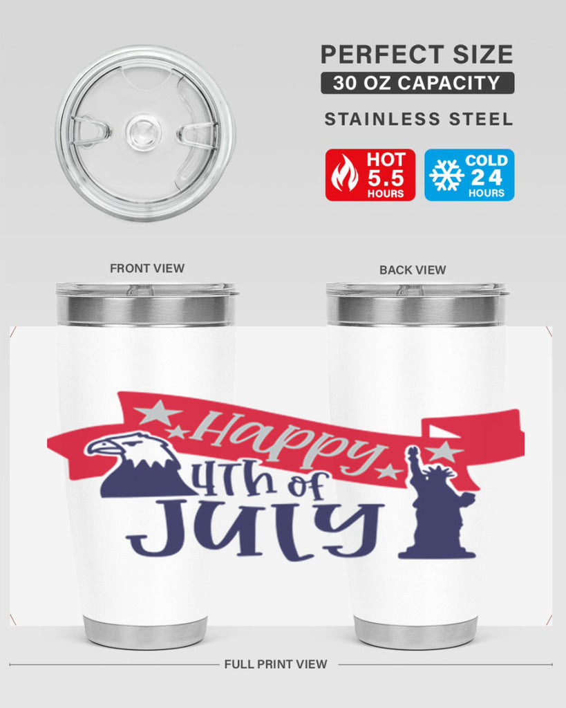 Happy th Of July Style 156#- Fourt Of July- Tumbler