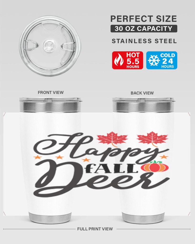 Happyfalldeer 254#- fall- Tumbler